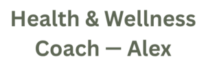 Health and Wellness Coach Alex Logo